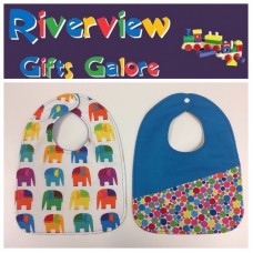 Reversible Bib - Elephants & Spots Reversible Bib - Elephants & Spots